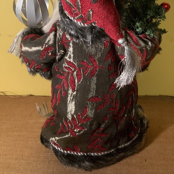 Vintage Santa Figure With Tree And Staff - Picture 8 of 9